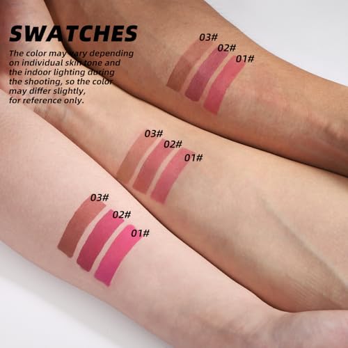 YOUNG VISION 3-Pc Peel Off Lip Liner Stain Set, Tattoo Peel Off Lipliner, Matte Finish, Waterproof, Nude Matte Lip Contour for Women Makeup, Precise Lip Definition, Gift Set