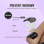 BTArtbox Press on Toenails Short, White Press on Toe Nails Square, Light Weight & Fit Perfectly Glue On Toenails with Glue, Fake Toenails in 16 Sizes- 32 Toenails Kit, Pure Chic