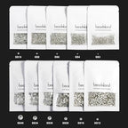 beadsland Flat Back Crystal Rhinestones Round Gems for Nail Art and Craft Glue Fix, Crystal, 10mm, SS50/144pcs