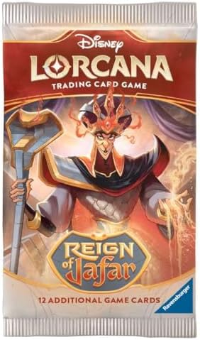 Ravensburger Disney Lorcana TCG: Reign of Jafar Booster Pack Display | 24 Packs with 12 Trading Cards Each | Ideal for Collectors & Disney Fans | Suitable for Ages 8+