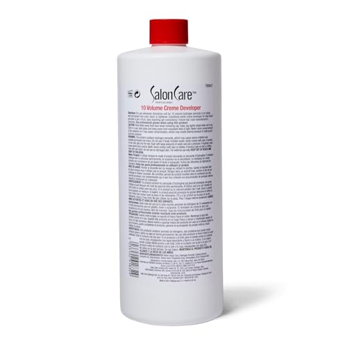 Salon Care 10 Volume Creme Developer, Gentle Lift, Easy to Handle Cream Consistency, 16 Ounce
