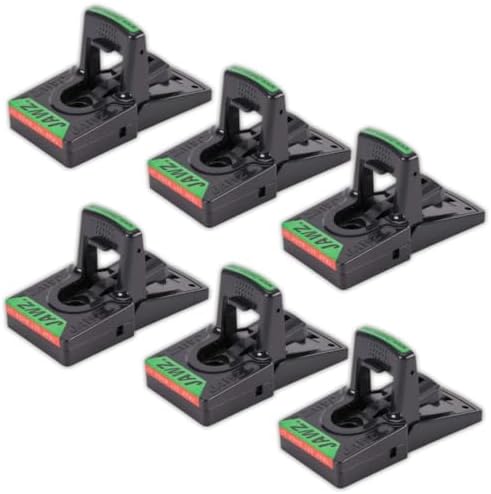 JAWZTM Plastic Mouse Traps Packed Bulk, Packed 6 per Case