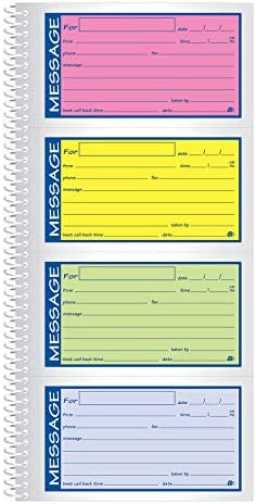 Adams® High Impact Phone Message Book, 2-Part Carbonless, 5-1/4" x 11", 200 Sets per Book (SC1153RB)