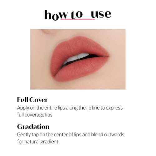 ETUDE Fixing Tint #01 Analog Rose (4g) | Long Lasting High Pigmented Liquid Lipstick | Waterproof Lightweight Matte Finish Lip Stain | Full Coverage | Korean Makeup, Kbeauty