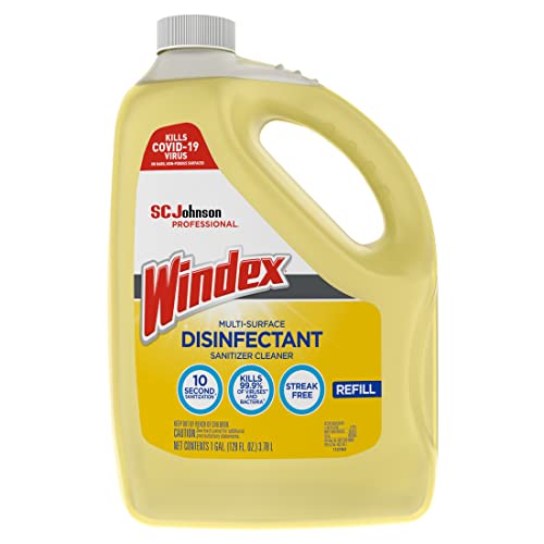 SC Johnson Professional Windex Disinfectant and Multi-Surface 1 Gallon (Pack of 4)