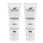 Hair Styling Gel 8 oz (2-Pack Gift Set) Medium Hold - Fragrance Free Hypoallergenic - Irritation Free Styling Gel for Sensitive Skin - for Men Women Children - Gluten Free Vegan Cruelty Free