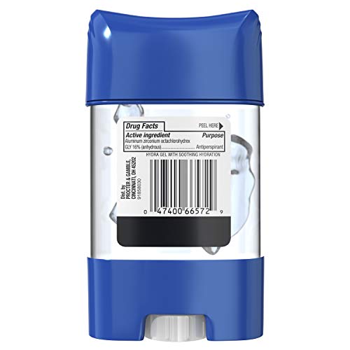 Gillette Antiperspirant and Deodorant for Men, Hydra Gel Aloe, 2.85 Oz. (Pack of 12)