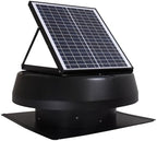 iLIVING HYBRID Ready Smart Thermostat Solar Roof Attic Exhaust Fan, 14", 40-Watt, 1150 CFM, Cools up to 2900 Sq.Ft. Coverage Area, Black