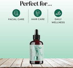 Certified Organic Rosemary Oil for Hair - Extra Large 100% Pure USDA Organic Rosemary Essential Oil for Hair Skin and Nails - Organic Hair Oil for Dry Scalp Treatment and Enhanced Volume and Shine