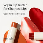 Melixir Vegan Lip Butter, Mothers Day Gifts, Wine Stain(Tinted) (+17 more colors) 0.13oz, Bee Free, Petrolatum Free, Deep Nourishing Plant-Based Vegan Chapstick
