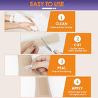 Silicone Scar Sheets (1.6" X 120" Roll), Medical Grade Silicone Scar Tape, Soft Silicone Scar Patches for Surgical Scars, C Section, Keloid, Tummy Tuck, Burn