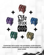 NERD GEAR LifeTrax - MTG Life Counter - Essential MTG Accessories for Magic The Gathering Commander Players - Durable, Sleek, and Professionally Made for TCG, DND, RPGs, and MTG (Deep Blue)