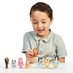 Bluey Family Figure 4-Pack – Includes, Bingo, Mum (Chilli) & Dad (Bandit), Poseable Collectible Toys for Kids, Durable Cake Toppers, for Toddlers & Fans, Ages 3+