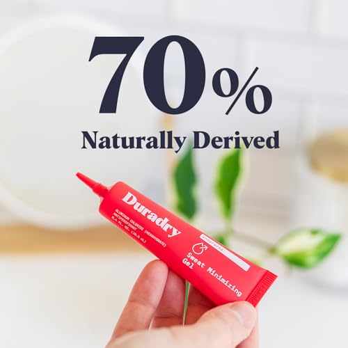 Duradry Antiperspirant Gel - Anti-Sweat, Unscented Deodorant Gel for Men and Women, Helps with Armpit Sweat Prevention, Odor Protection, Cruelty Free, Paraben Free, Vegan - 0.4 Fl Oz