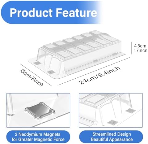 Sideways Vent Extender for Under Furniture, Air Floor Vent Deflector Fits Vents 3" - 6" Wide (1PCS)