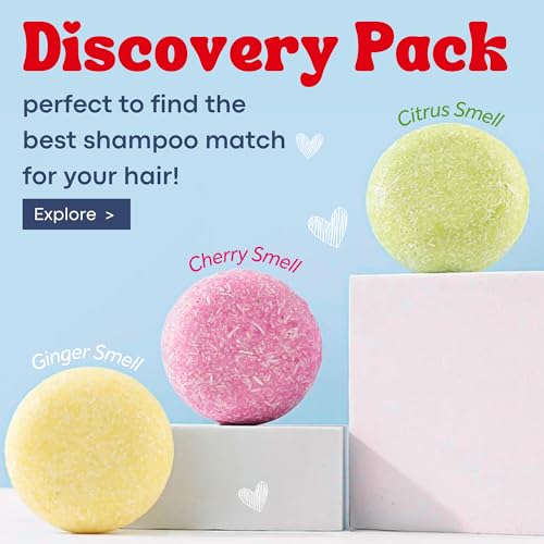 Muun Ginger Rosemary & Rice Water Shampoo Bar Pack 3 - Hair Growth, Thickening, Strengthening, Anti Hair Loss, Volumize & pH Balanced - Sulfate & Silicone Free For All Hair Type