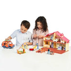 Bluey Family Figure 4-Pack – Includes, Bingo, Mum (Chilli) & Dad (Bandit), Poseable Collectible Toys for Kids, Durable Cake Toppers, for Toddlers & Fans, Ages 3+