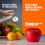 TERRO T2502 Ready-to-Use Indoor Fruit Fly Trap with Built in Window - 2 Traps + 90 day Lure Supply