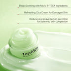Torriden BALANCEFUL Cream 80ml (2.70 fl.oz.) | Soothing and Nourishing Moisturizer for Oily and Sensitive SKin | 5D CICA, Hydrolyzed Hyaluronic Acid, Panthenol