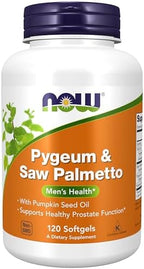 NOW Foods Supplements, Pygeum & Saw Palmetto with Pumpkin Seed Oil, Men's Health*, 120 Count(Pack of 1)