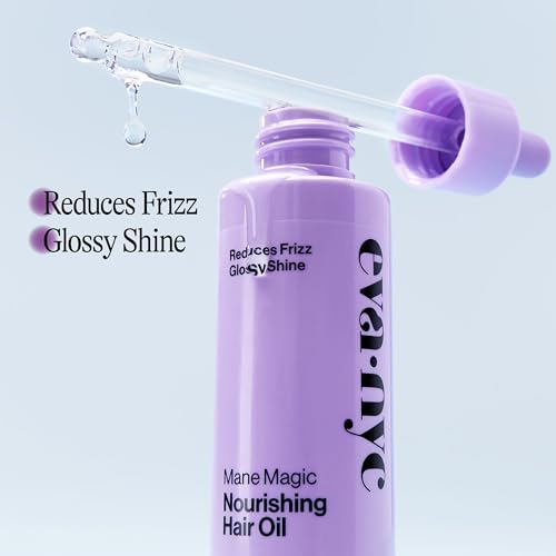 Eva NYC Mane Magic Nourishing Hair Oil, Infused with Argan Oil and Coconut Oil, 2.0 fl oz