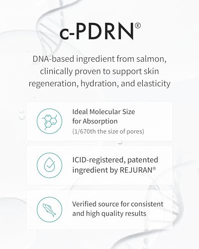 REJURAN® Turnover Ampoule, c-PDRN® - Anti-Aging Face Serum for Firmness, Radiance, and Youthful Skin. Korean Skin Care, Clinically Developed (1.01 fl oz)