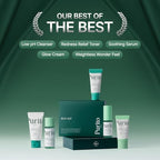 PURITO SEOUL Best Kit - Skincare Routine with Panthenol Cleanser & Cream, Unscented Centella Serum & Toner, For All Skin Types, Gift Set, For Face, Facial Serum, K-Beauty, 3.52 fl. oz.