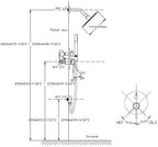 Black Shower Fixtures, Matte Black Shower Faucet Set, Black Shower System with Rain Shower and Handheld,sumerain