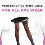 ITA-MED Sheer Thigh High Compression Stockings for Women, 20-30 mmHg Medical Compression Socks, Closed Toe