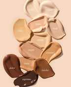 Ere Perez - Natural Oat Milk Liquid Foundation | Breathable, Buildable, Med-Full Coverage, Dewy | Peach Extract, Vitamin E | Vegan, Cruelty-Free, Clean Beauty (Brew | golden neutral, 1 fl oz | 30 ml)