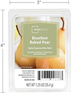 Mainstays Scented Wax Cubes 1.25oz 4-Pack (Bourbon Baked Pear)