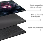 MTG Playmat Non-Slip Rubber Backing Printing Commander Board Game Desk Mat Duel Mat TCG PTCG Playmat 24x14 inches and Free Storage Bags (Black Lotus)