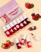 Lip Tint Stain Set, Lip Stain Long Lasting Lightweight Waterproof, Transfer-Proof, Non-sticky, Lip Makeup Matte Finish