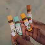 Badger - Cocoa Butter Lip Balm, Sweet Orange, Certified Organic Lip Balm, Fair Trade, Lip Butter, Lip Balm Cocoa Butter, Cocoa Care Lip Balm, 0.25 oz (4 Pack)
