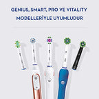 Oral-B Cross Action Toothbrush Replacement Head Black 4 Pack