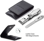 Nail Clippers for Men Thick Nails Laqrge Wide Jaw Opening Long Handle Heavy Duty Ultra Sharp Toe Nail Clippers No Splash Fingernail Clipper for Seniors,Adult, Women (Silver with File)