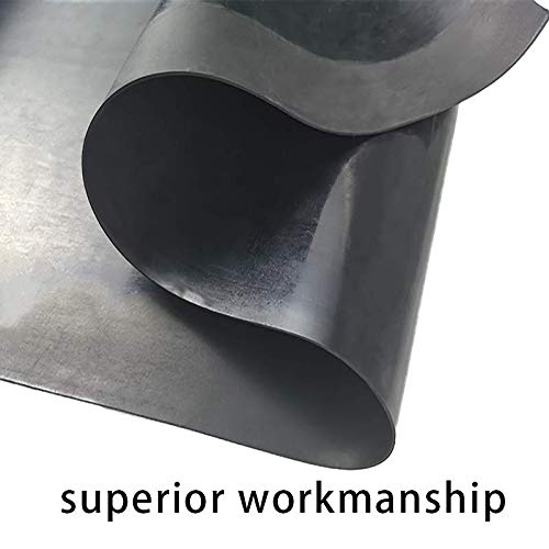 NABOWAN Solid Rubber Sheets,Strips,Rolls 1/16" (.062") Thick x 12" Wide x 47" Long, Thin Neoprene Rubber, Perfect for DIY Gasket Material, Sealing, Liner, Shield, Padding, Mat