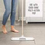 Quick Shine Multi-Surface Floor Finish-Polish 64oz-4pk | Safer Choice, No PFAS, pH Neutral Clean Shine Technology | Squirt & Spread | For Wood, Laminate, LVP, LVT, Tile & Stone | Made in USA