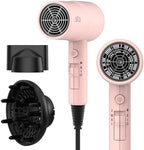 AINA Hair Dryer with Diffuser, Blow Dryer for Women | Advanced Ionic Technology, Ceramic Coating | Cold Shot Features Turbo Heat for Fast Drying and Shine 110V/ALCI(Pink)