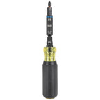 Klein Tools 32528HD KNECT 10-in-1 Impact-Rated Driver, Multi-Bit Screwdriver/Nut Driver with Deep-Well Flip Socket Sizes for Plumbing and HVAC