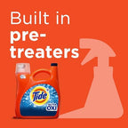 Tide Ultra Oxi Liquid Laundry Detergent, 74 Loads, 105 fl oz, HE Compatible