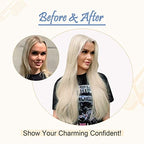 Easyouth Sew In Human Hair Extensions Blonde Hair Extensions Sew In Weft Hair Extensions Color Platinum Blonde Hair Extensions Sew in Weft Extensions Bundles 12 Inch 70G
