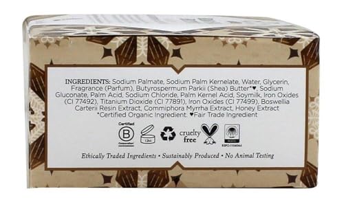 Nubian Heritage Bar Soap, Raw Shea and Myrrh 5 Ounce (Pack of 6)