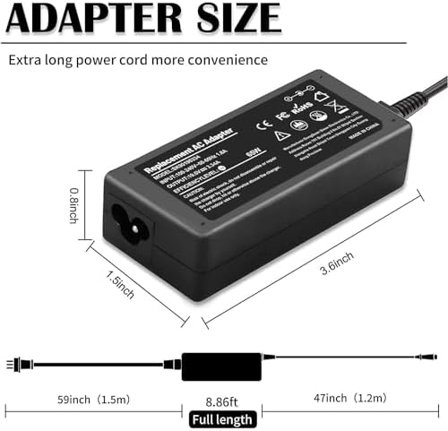 IEFUU 65W 45W Charger Compatible with Dell Inspiron 11/13/14/15/17 3000 5000 7000 Series(3583 3593 5570) ，Latitude E5450 XPS 13 - 65 Watt 45 Watt AC 2-in-1