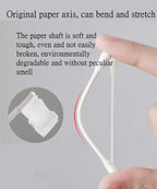 800 Pieces Cotton Swabs, Double Spiral Tipped with Paper Stick, Quality Cotton Heads- Sturdy Handle - Multipurpose, 4 Packs, 200 Pieces 1 Pack