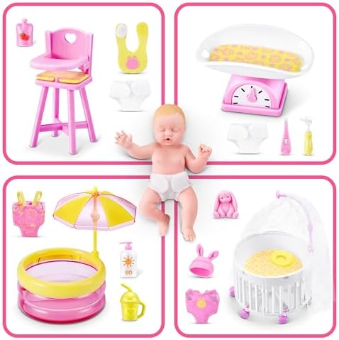 5 Surprise My Mini Baby Series 2 by ZURU, Collectible Mystery Capsule, Toy for Girls, Realistic Miniature Baby, Playset and Accessories (2 Capsules)