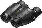 Nikon Travelite 10x25 Binoculars (7278) Travel Binoculars Bundle, Black, with Nikon Lens Pen, Carry Case, and Lens Cloth - High Powered Compact for Adults - Bird Watching, Hunting, Hiking