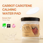 SKINFOOD Carrot Carotene Calming Water Pad 250g (8.81 oz.) 60 Sheets- Redness Relief Soothing Facial Toner Pads for Sensitive Skin