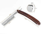 Zertone Straight Razors for Men Kit with Strop - Straight Edge Razor Natural Wood Scale – Sharp, High Hardness Carbon Steel Cutthroat Straight Razor Shaving Kit, Vintage Wood Handle, Barber Razor