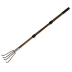 Stainless Steel Garden Claw rake Multifunctional rake, Lengthened Aluminum Alloy Handle, can be Used for Weeding and loosening the Soil in the Garden, and can Also be Used for Treasure Digging